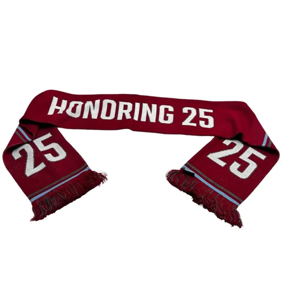 Ruffneck Colorado Rapids Pablo Mastroeni Red Scarf With Fringe MLS Soccer #25